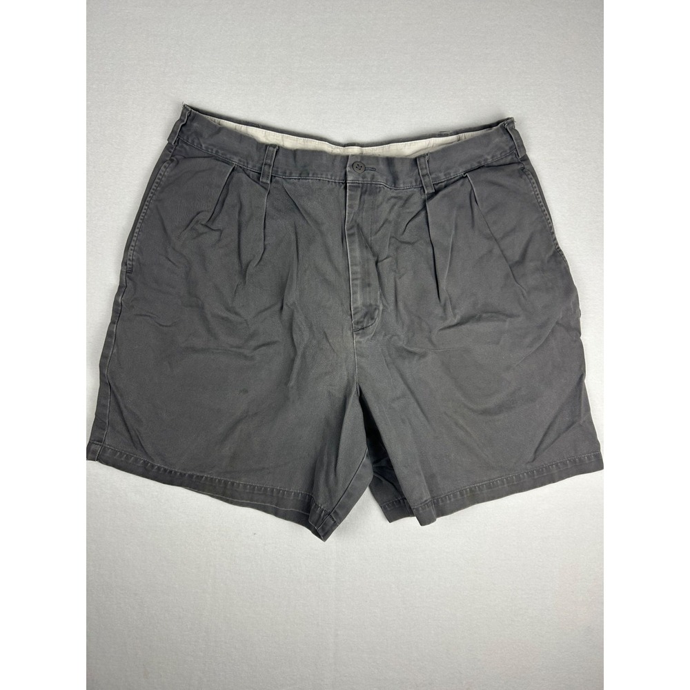 J. Crew Shorts Men's Size 38 Gray Cotton Pleated Relaxed Fit Breathable